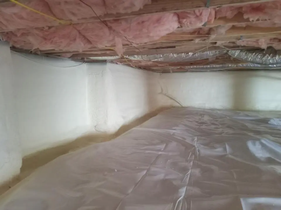 Crawl space encapsulation with closed-cell spray foam for Roof Leak Repair in Rock Springs